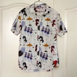 Zipcode Ricky Singh slim fit large Hawaiian Maui short sleeve shirt buttondown